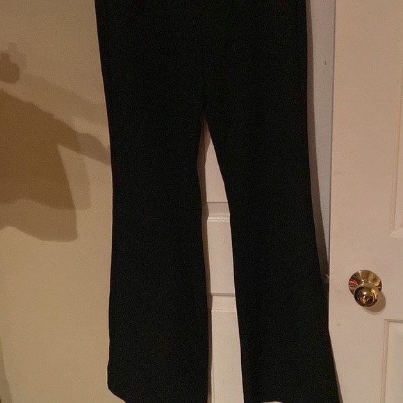 Black wide bottom Dress pants never worn - Picture 2 of 4